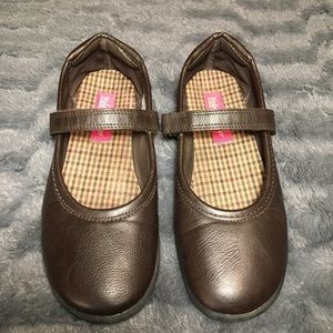 Melanie Taylor Brown Jane Dress Shoes Kids 4